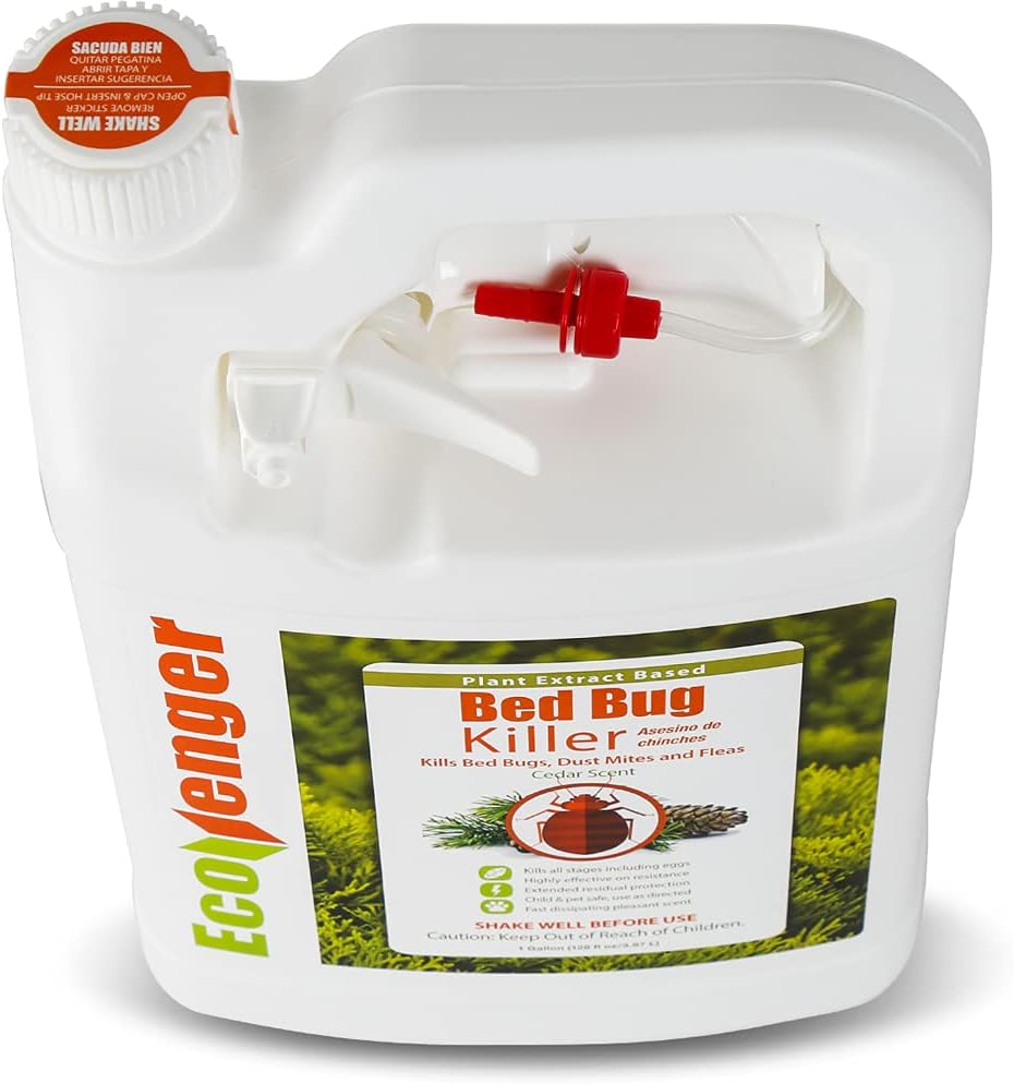 EcoVenger (Formerly EcoRaider) Bed Bug Killer with Remote Sprayer 1Gal – Kills 100% All Stages on Contact- Kills Resistant Bugs- Kills Eggs- 14 Day Residual Protection- Non-toxic- Child & Pet Friendly - Image 2